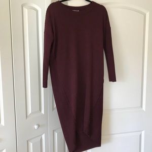 Burgundy Sweater Dress